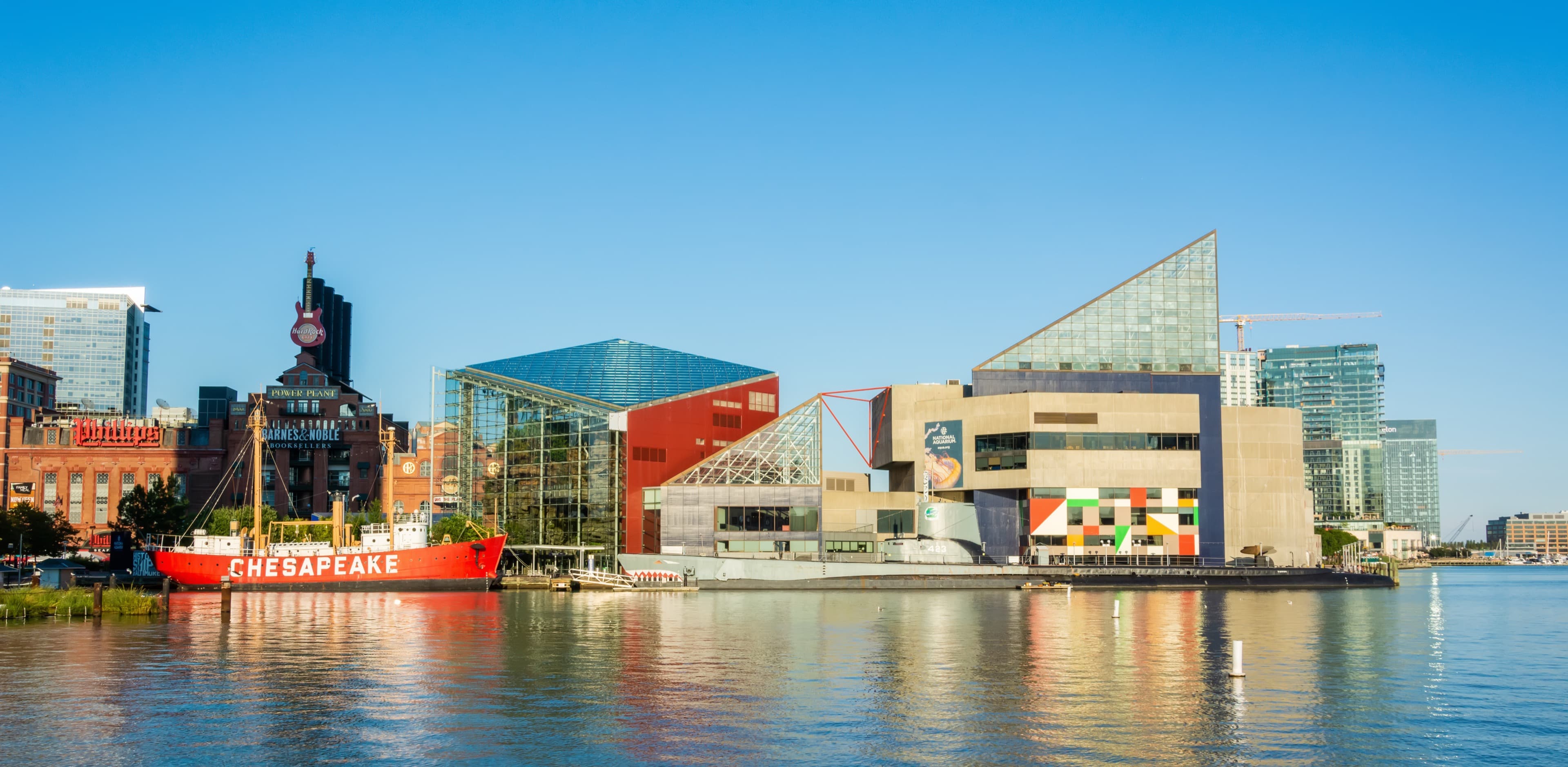 The Lightship Chesapeake moored at Baltimore's Inner Harbor